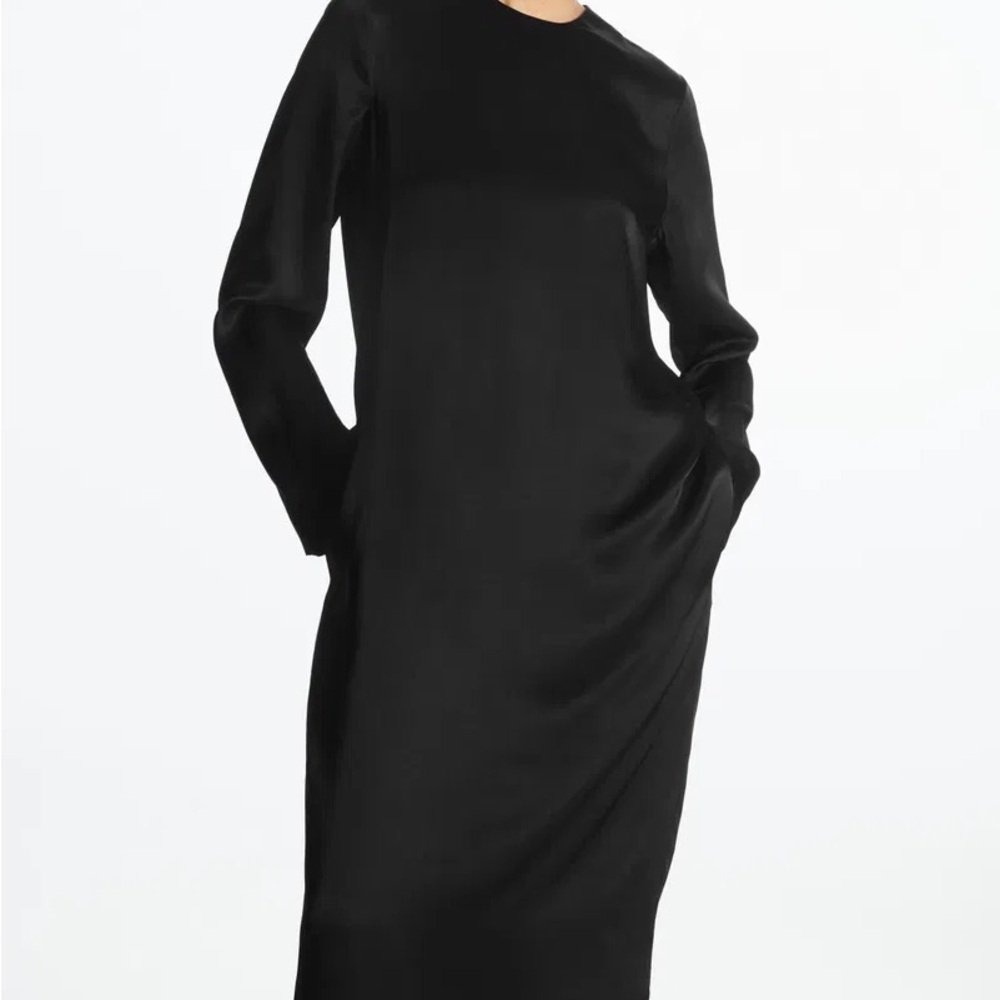 Elegant Black Long Sleeve Dress